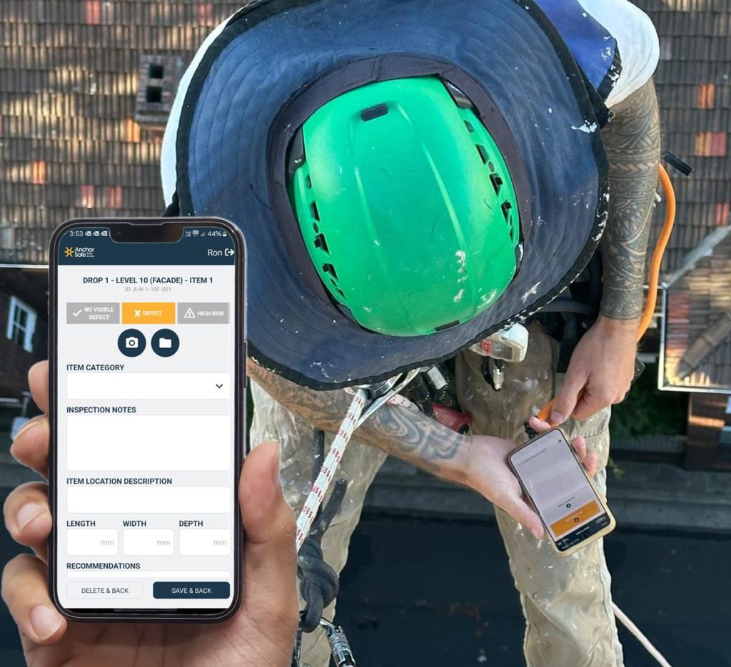Anchor Safe Rope Access Facade Inspection App